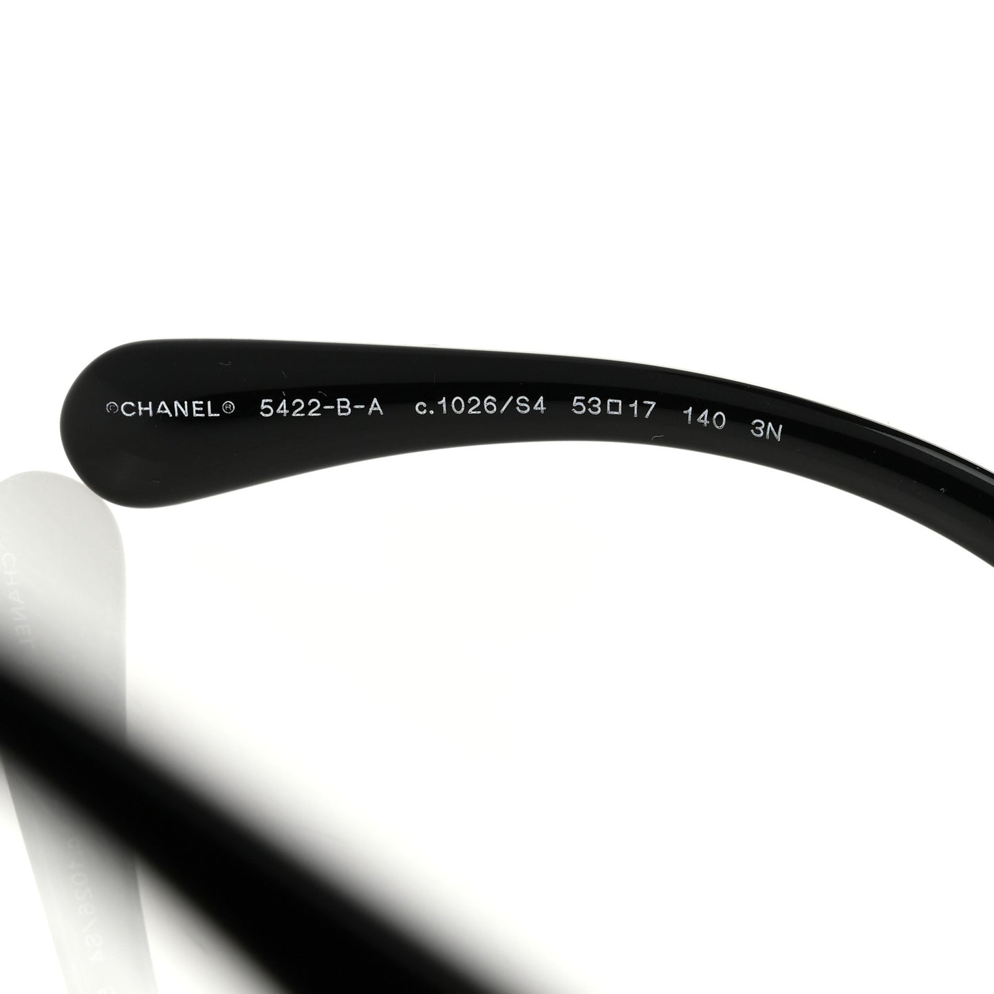 Acetate Strass Square Sunglasses Black White