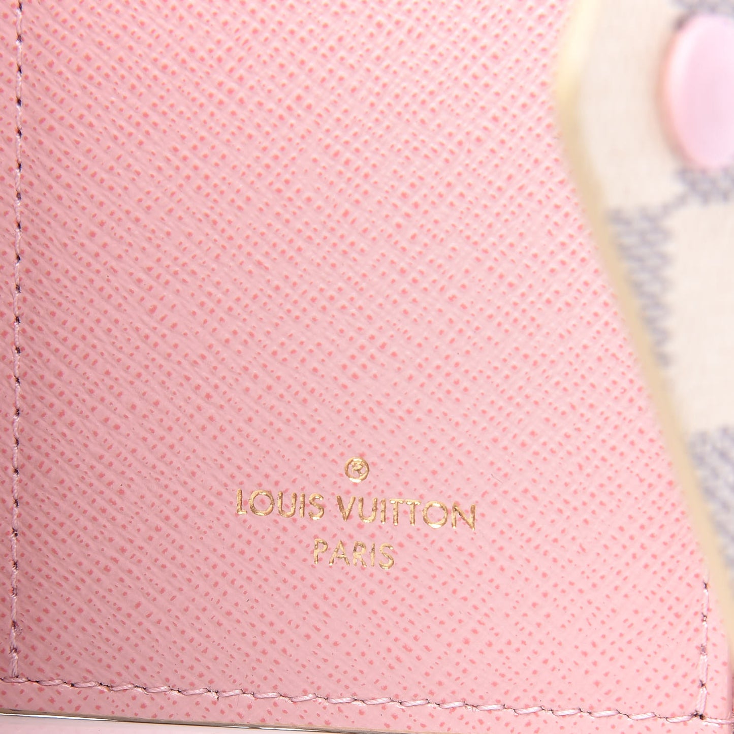 Damier Azur Victorine Wallet Rose Ballerine