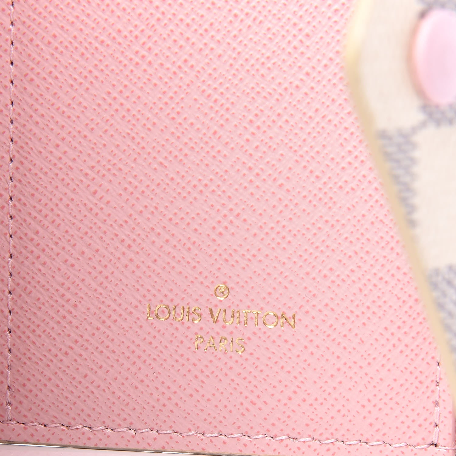 Louis Vuitton Damier Azur Victorine Wallet Rose Ballerine 6 of 7
