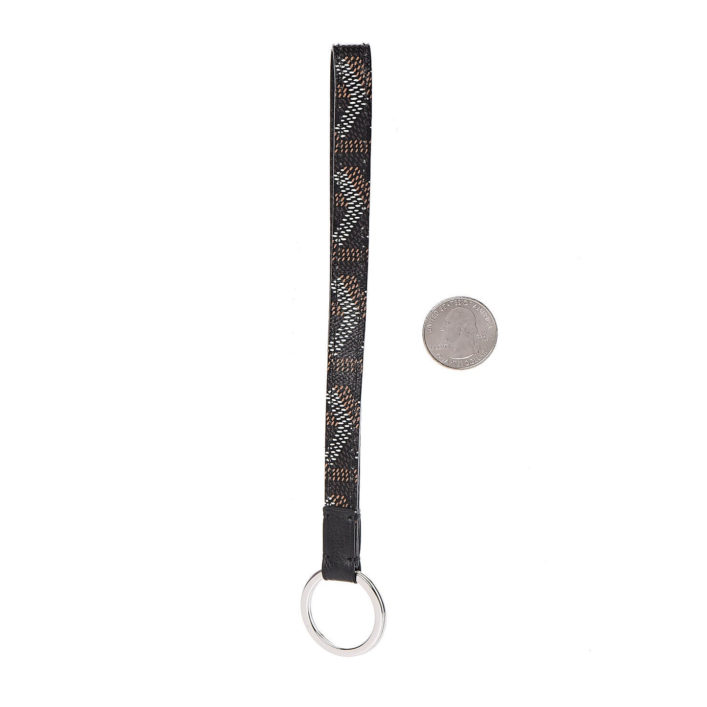 Goyardine Sesame Key Holder Black