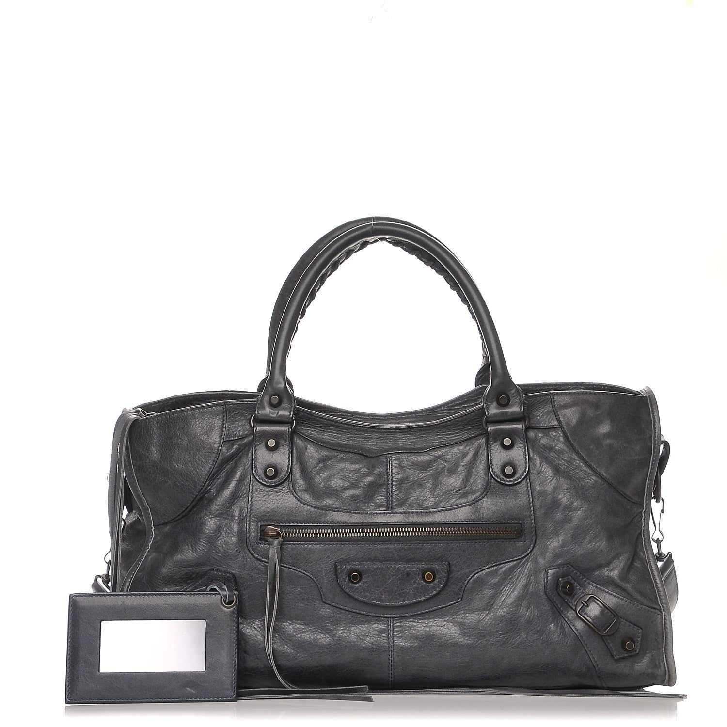 Balenciaga Agneau Classic Hardware Part Time Anthracite 1 of 11