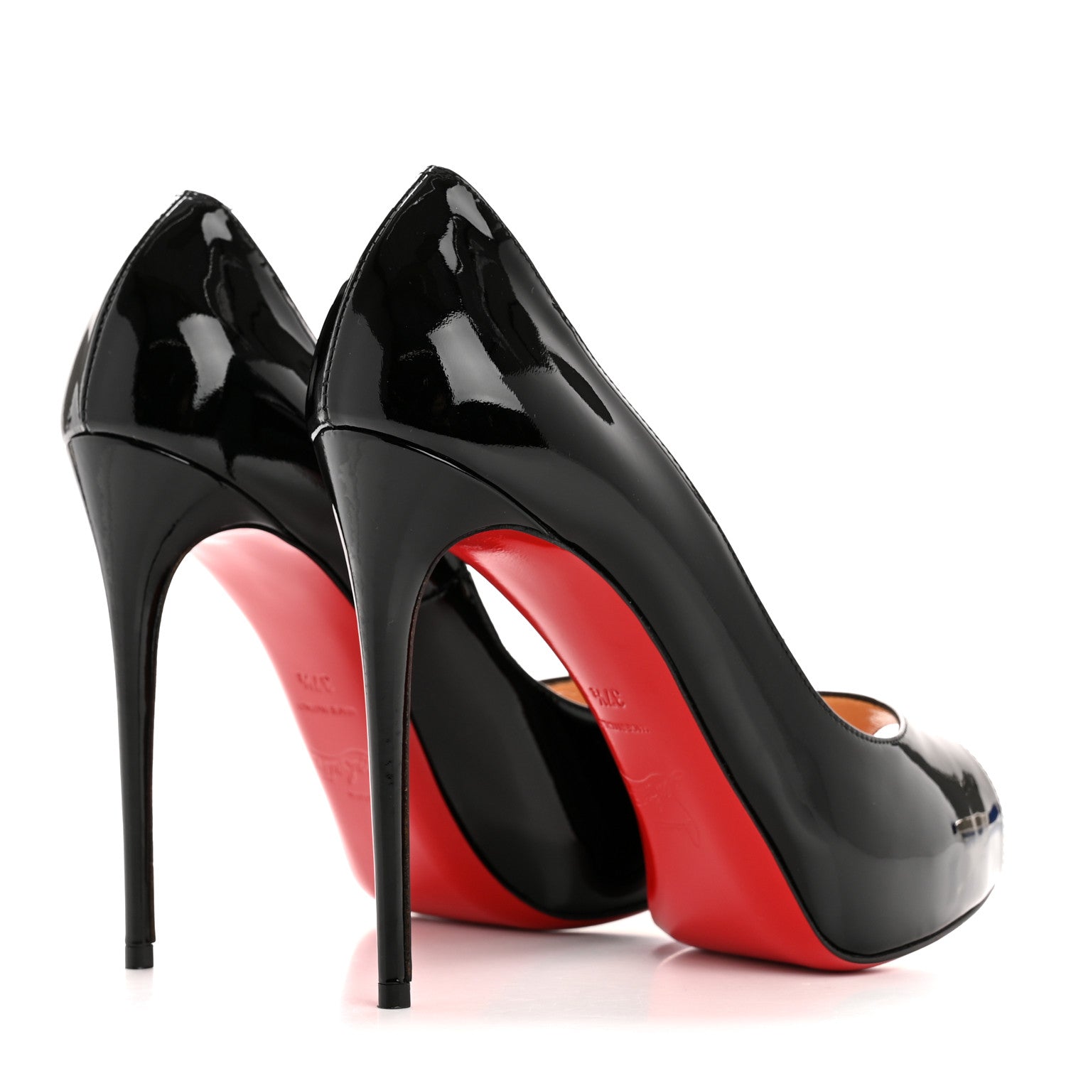Christian Louboutin Patent New Very Prive 120 Pumps 37.5 Black 5 of 10