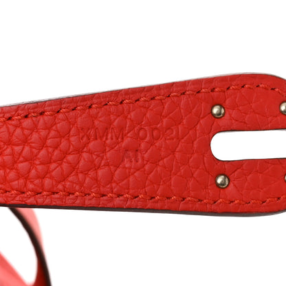 Hermes Taurillon Clemence Lindy 30 Rouge Casaque 7 of 12