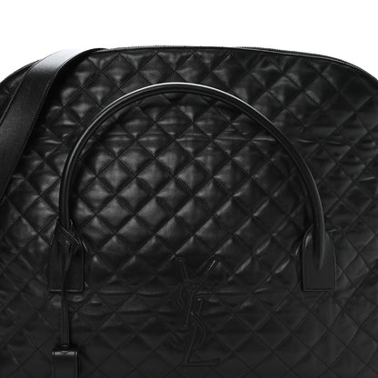 Saint Laurent Calfskin Quilted ES Giant Travel Bag Black 7 of 9