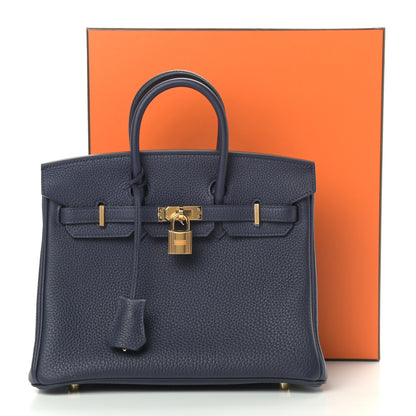 Hermes Togo Birkin 25 Bleu Nuit 10 of 10