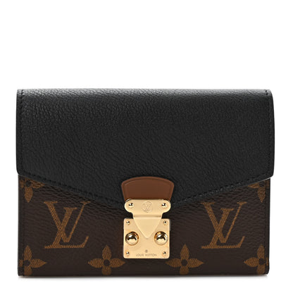 Louis Vuitton Monogram Pallas Compact Wallet NM Black 1 of 7