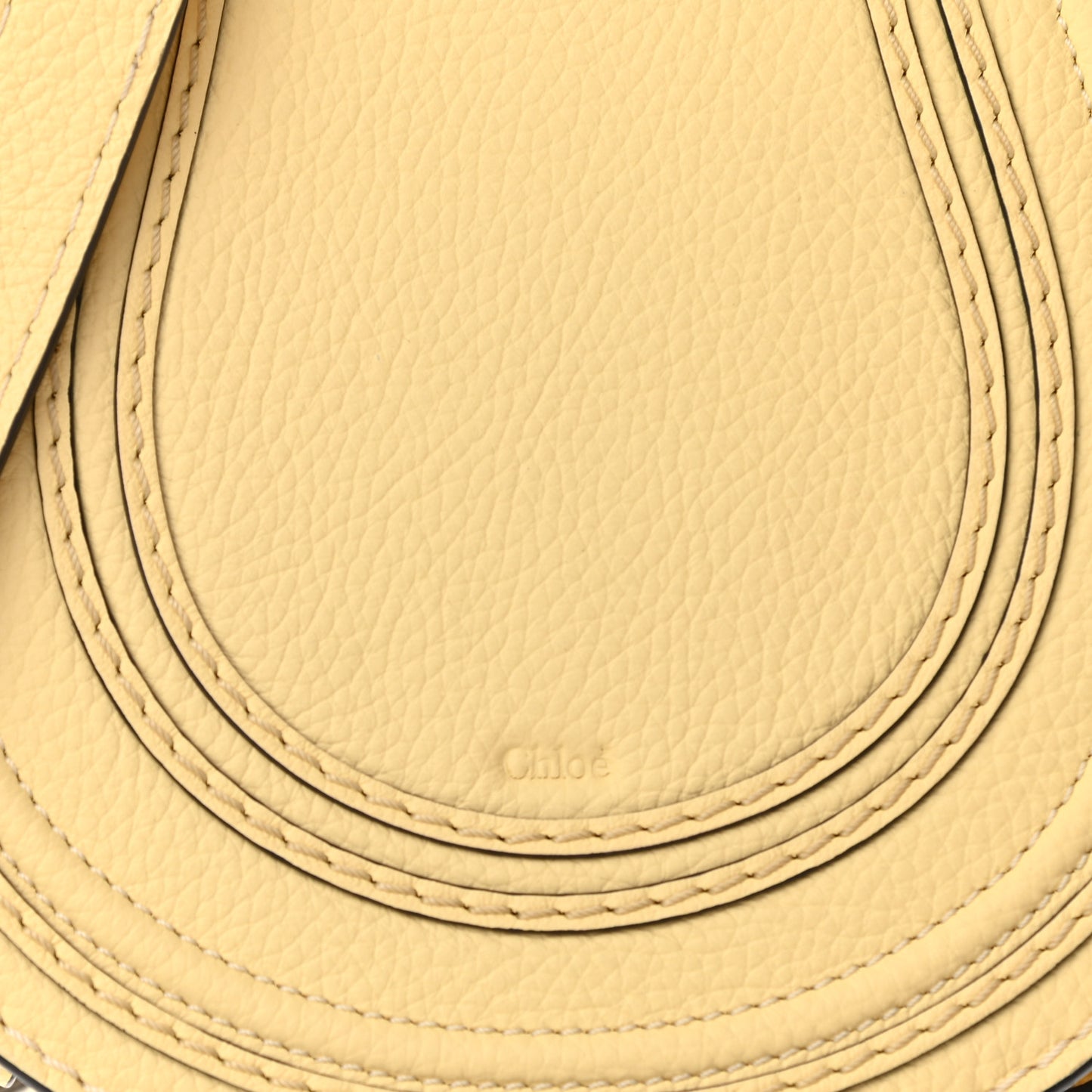 Calfskin Mini Marcie Round Crossbody Bag Sunlight