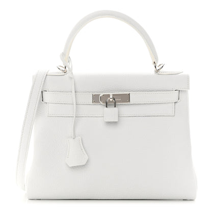 Hermes Togo Kelly Retourne 28 White 1 of 14