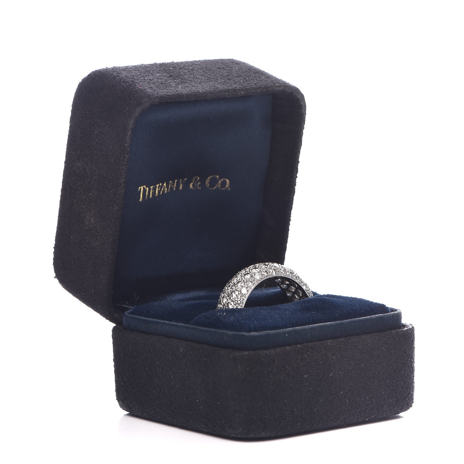 Tiffany Platinum Diamond Five Row Etoile Band Ring 53 6.5 5 of 5