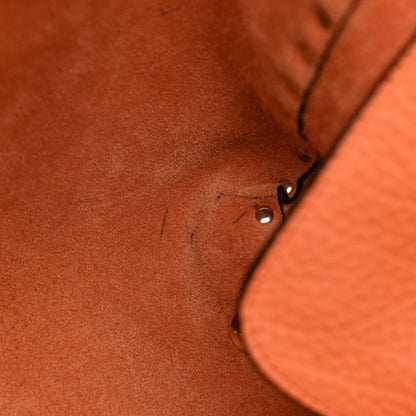 Valentino Garavani Pebbled Calfskin Medium Rockstud Tote Melon Sorbet 11 of 16