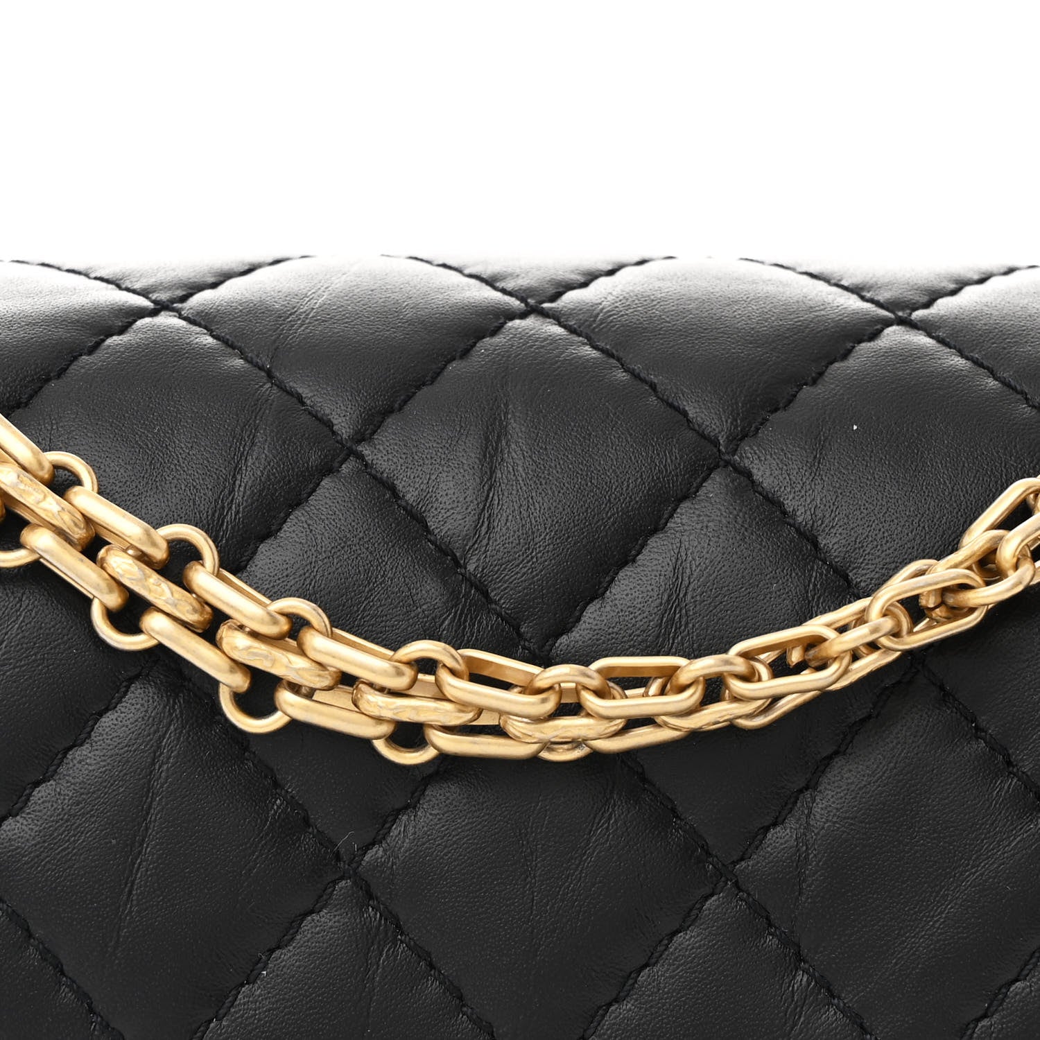 Chanel Aged Calfskin Quilted 2.55 Reissue Mini Flap Black 8 of 11