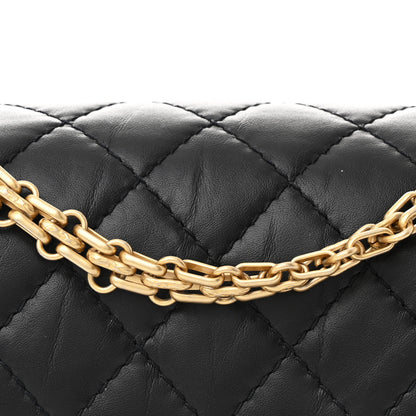 Chanel Aged Calfskin Quilted 2.55 Reissue Mini Flap Black 8 of 11