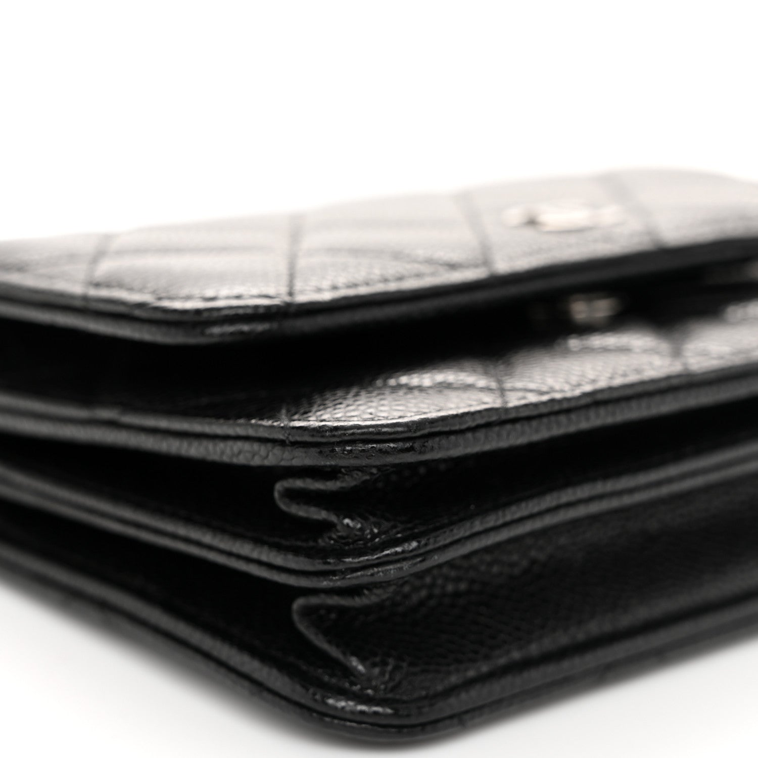 Chanel Caviar Quilted Mini Wallet On Chain WOC Black 9 of 11