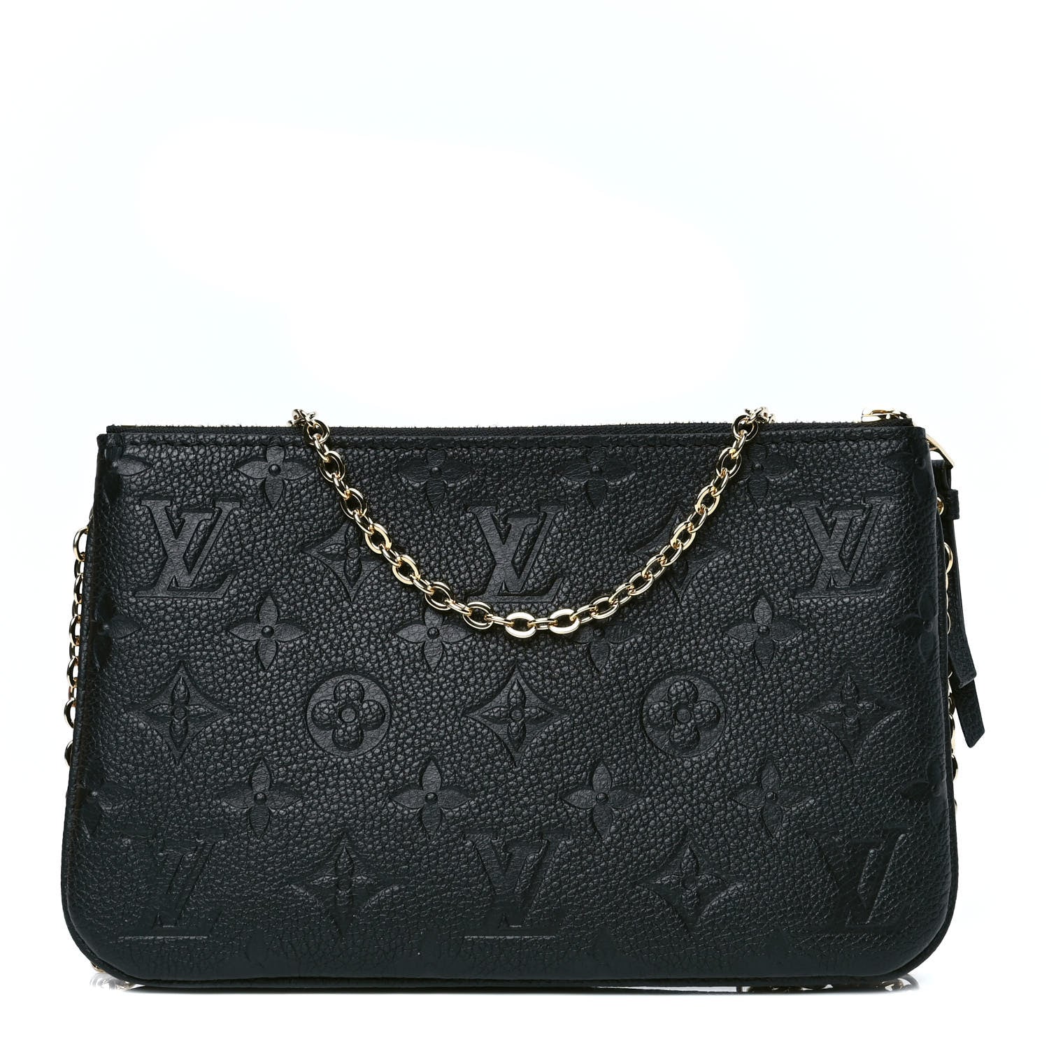 Louis Vuitton Empreinte Double Zip Pochette Black 1 of 4