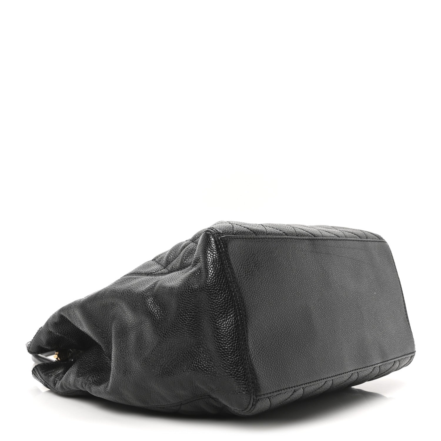 Chanel Caviar Quilted CC Shopping Tote Black 4 of 10