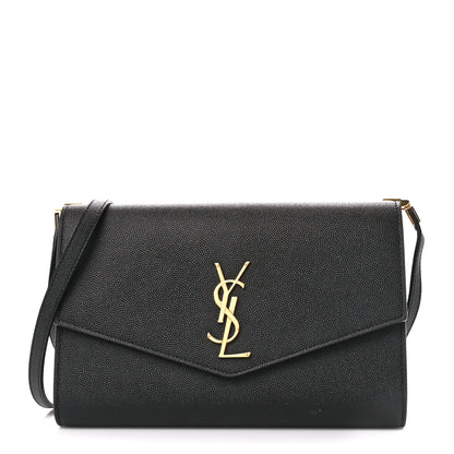 Saint Laurent Grain de Poudre Mini Uptown Crossbody Bag Black 1 of 11
