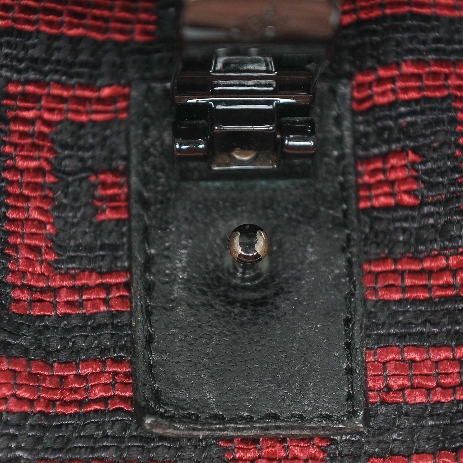 Proenza Schouler Calfskin Fabric Mochila Medium PS1 Satchel Red Black 11 of 11