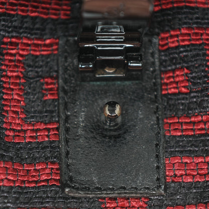 Proenza Schouler Calfskin Fabric Mochila Medium PS1 Satchel Red Black 11 of 11
