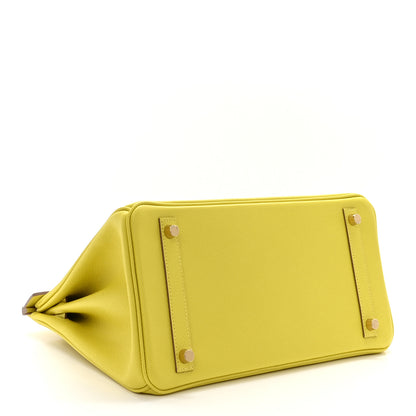 Hermes Epsom Birkin 30 Lime 4 of 14