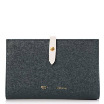 Celine Grained Sleek Calfskin Large Multifunction Strap Wallet Amazone 1 of 9