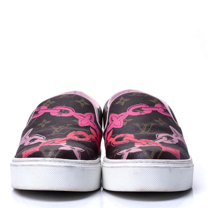Louis Vuitton Monogram Bay Slip On Harbor Sneakers 39.5 Rose Ballerine Poppy 2 of 10