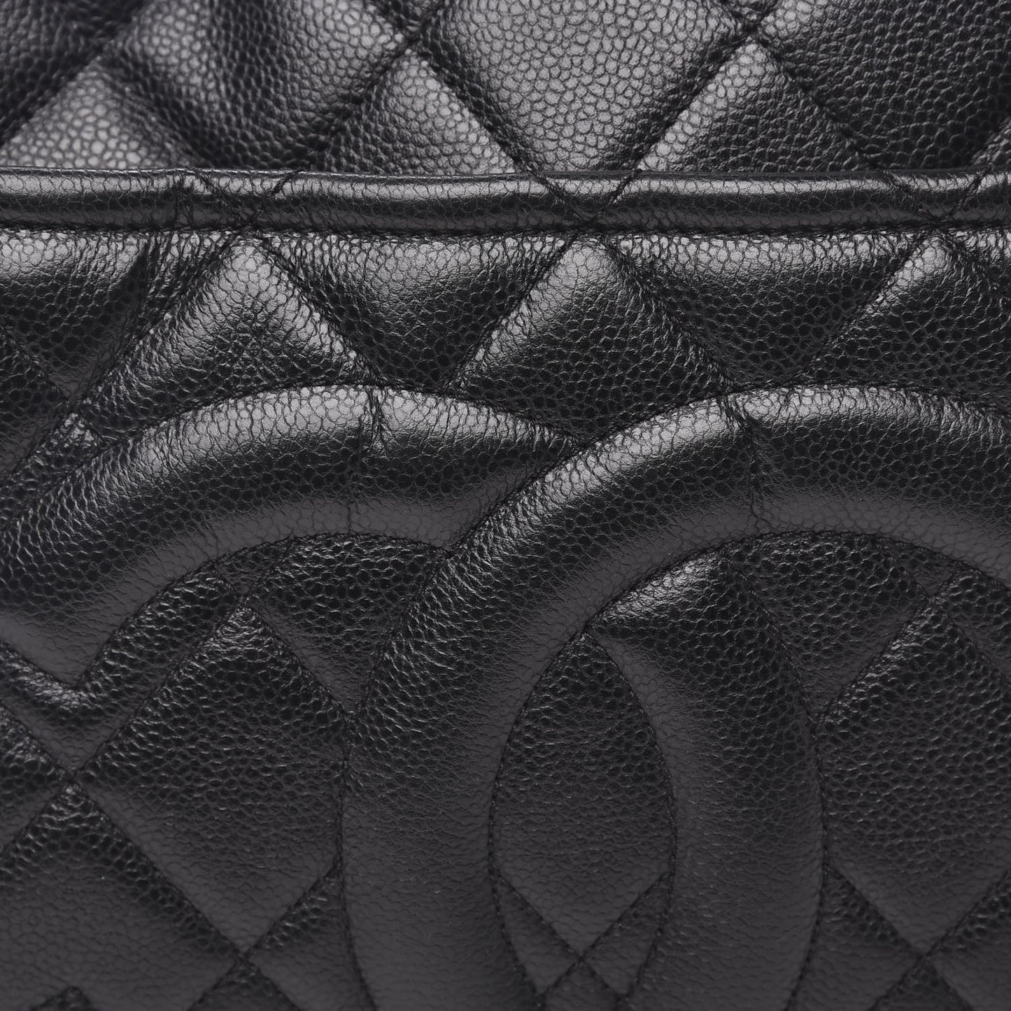 Caviar Quilted Timeless CC Soft Tote Black