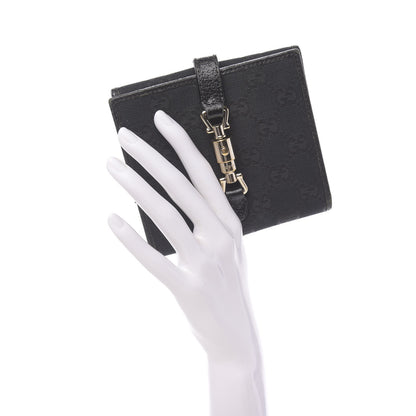 Gucci Monogram Piston Lock Compact Wallet Black 2 of 8