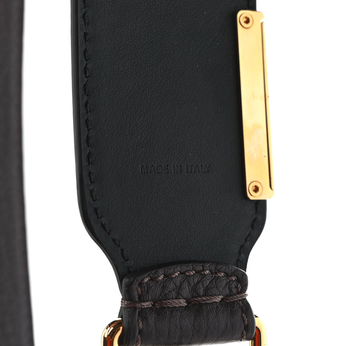 Calfskin Fendigraphy Strap You Brown