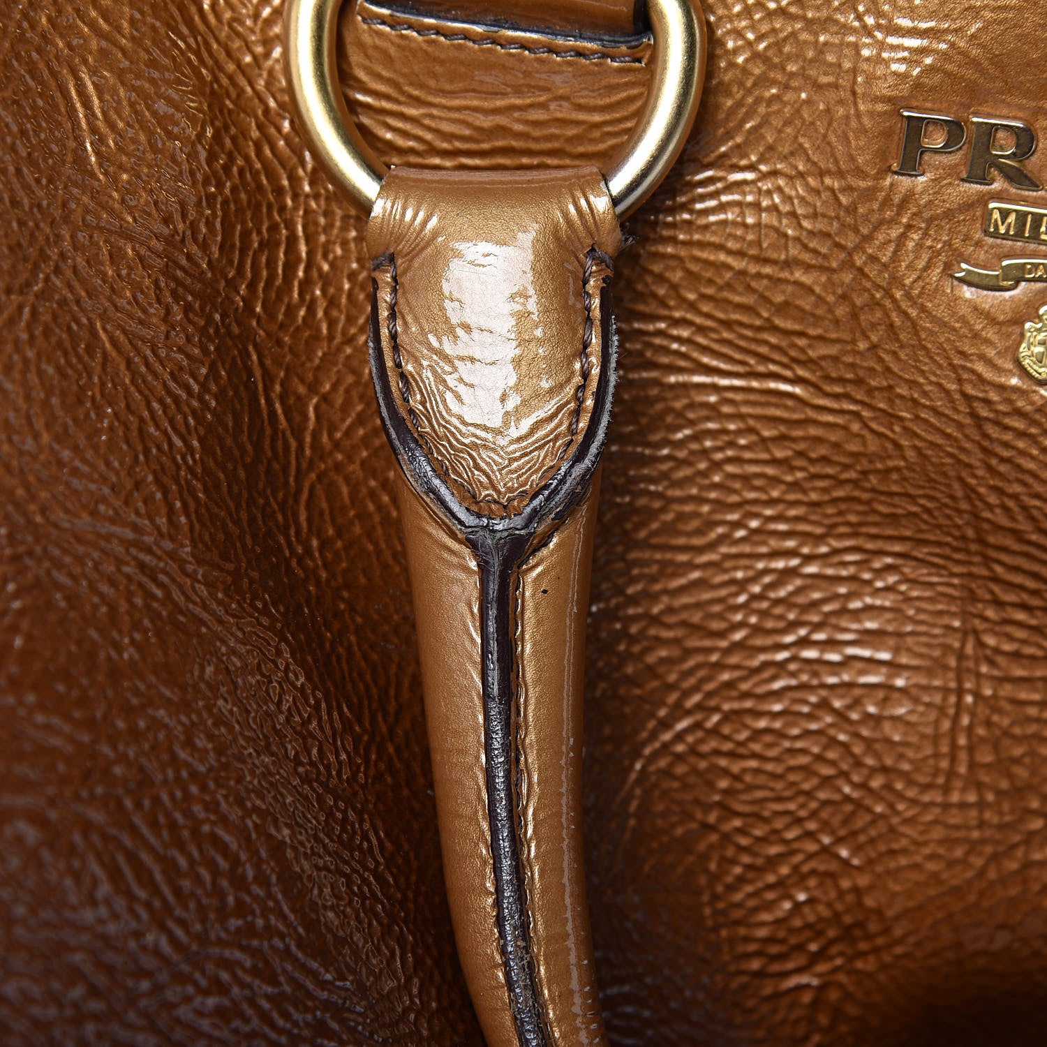 Prada Vernice Sfumata Tote Blond Mordore 13 of 22