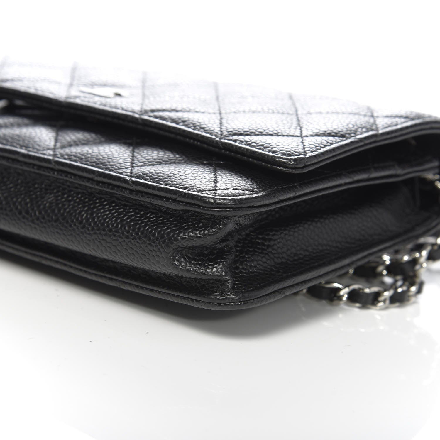 Chanel Caviar Quilted Wallet On Chain WOC Black 10 of 11