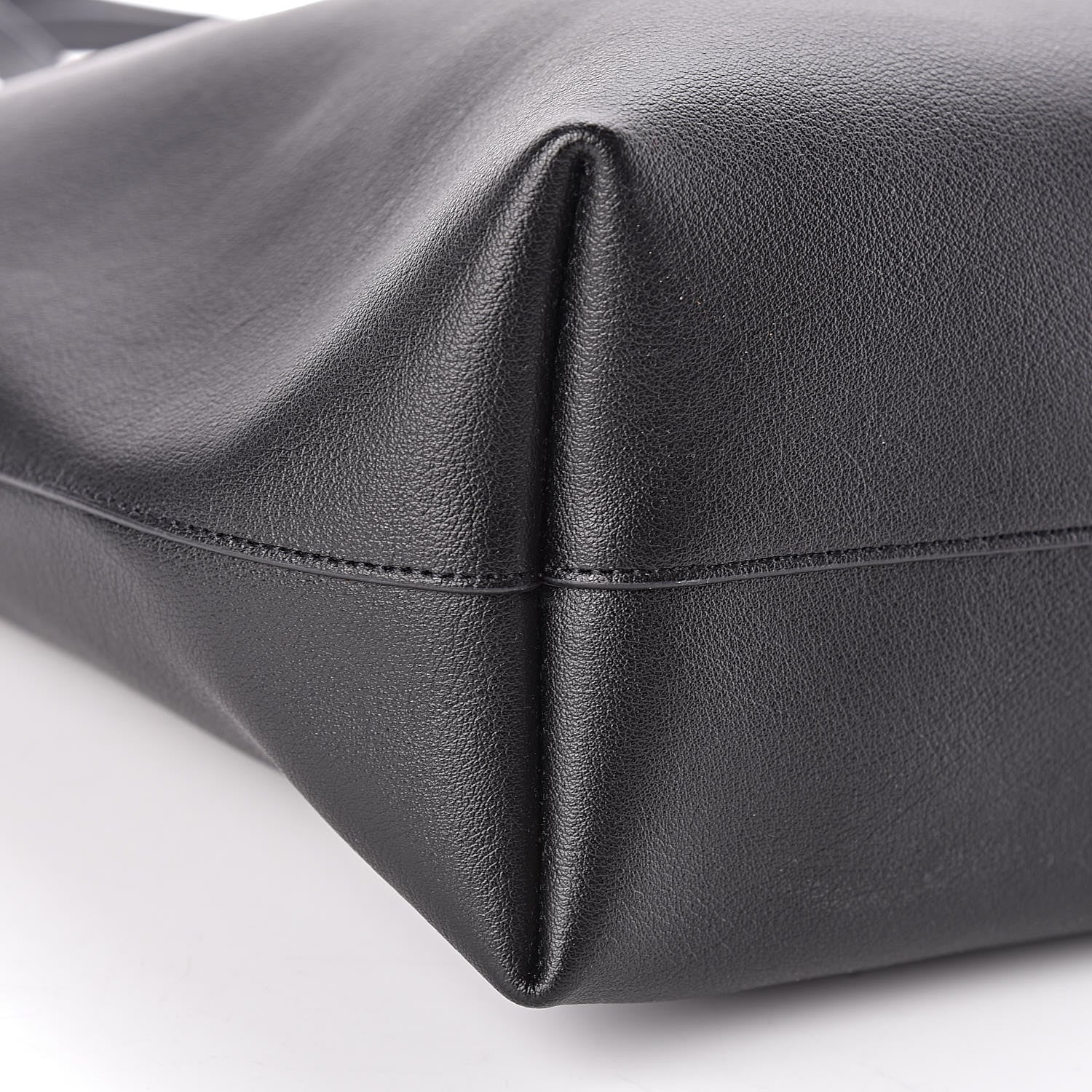 Saint Laurent Calfskin Large Shopping Tote Black 10 of 11