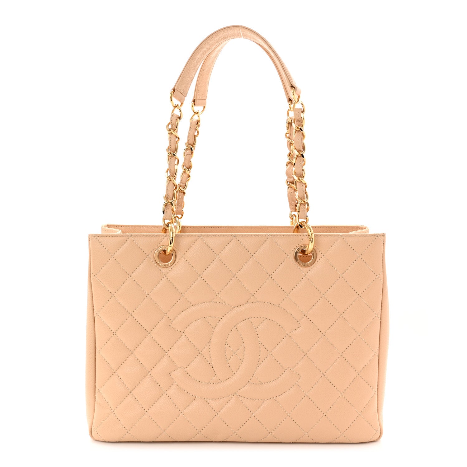 Chanel Caviar Quilted Grand Shopping Tote GST Beige Clair 1 of 11