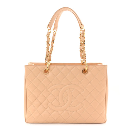 Chanel Caviar Quilted Grand Shopping Tote GST Beige Clair 1 of 11