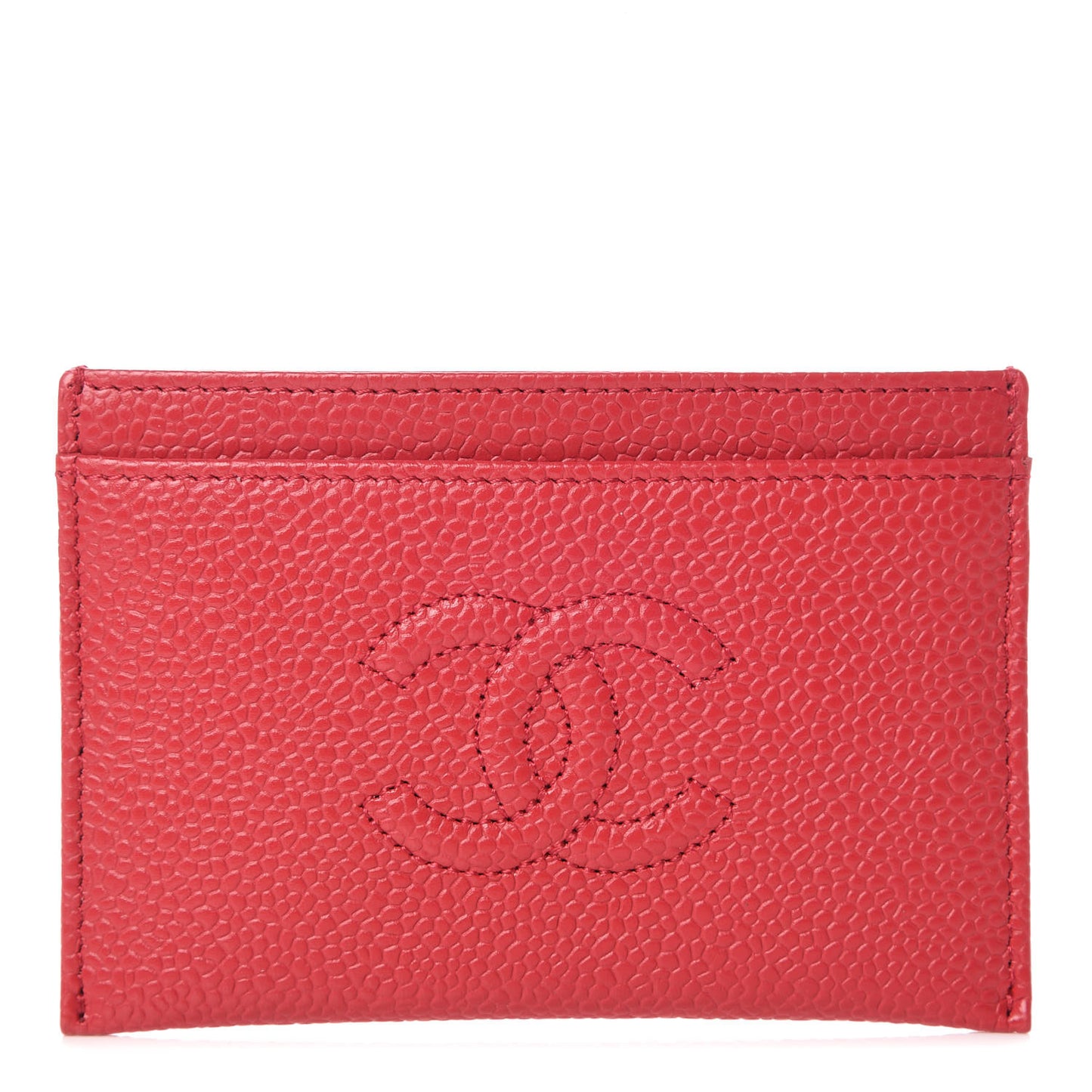 Caviar Timeless CC Card Holder Wallet Dark Red