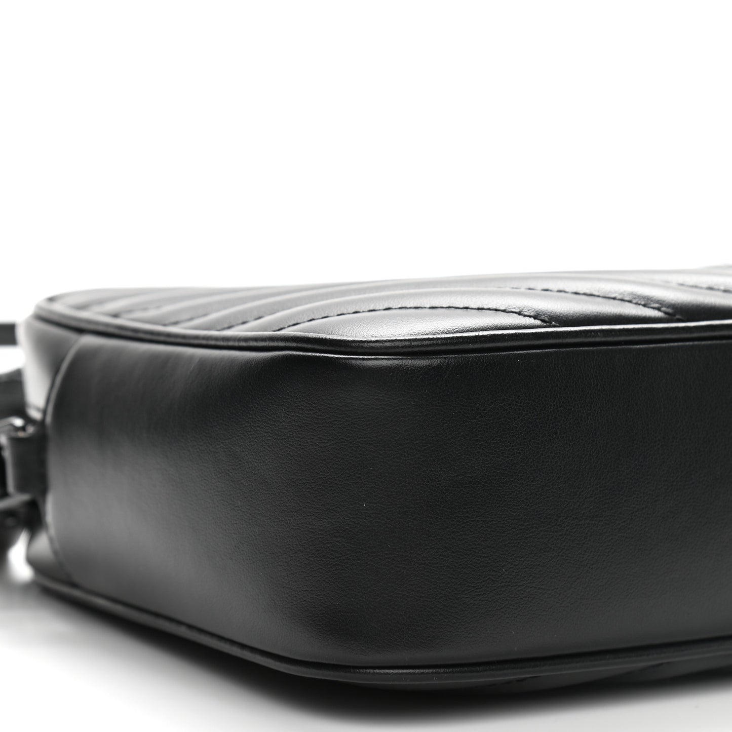 Calfskin Matelasse Monogram Lou Camera Bag Black