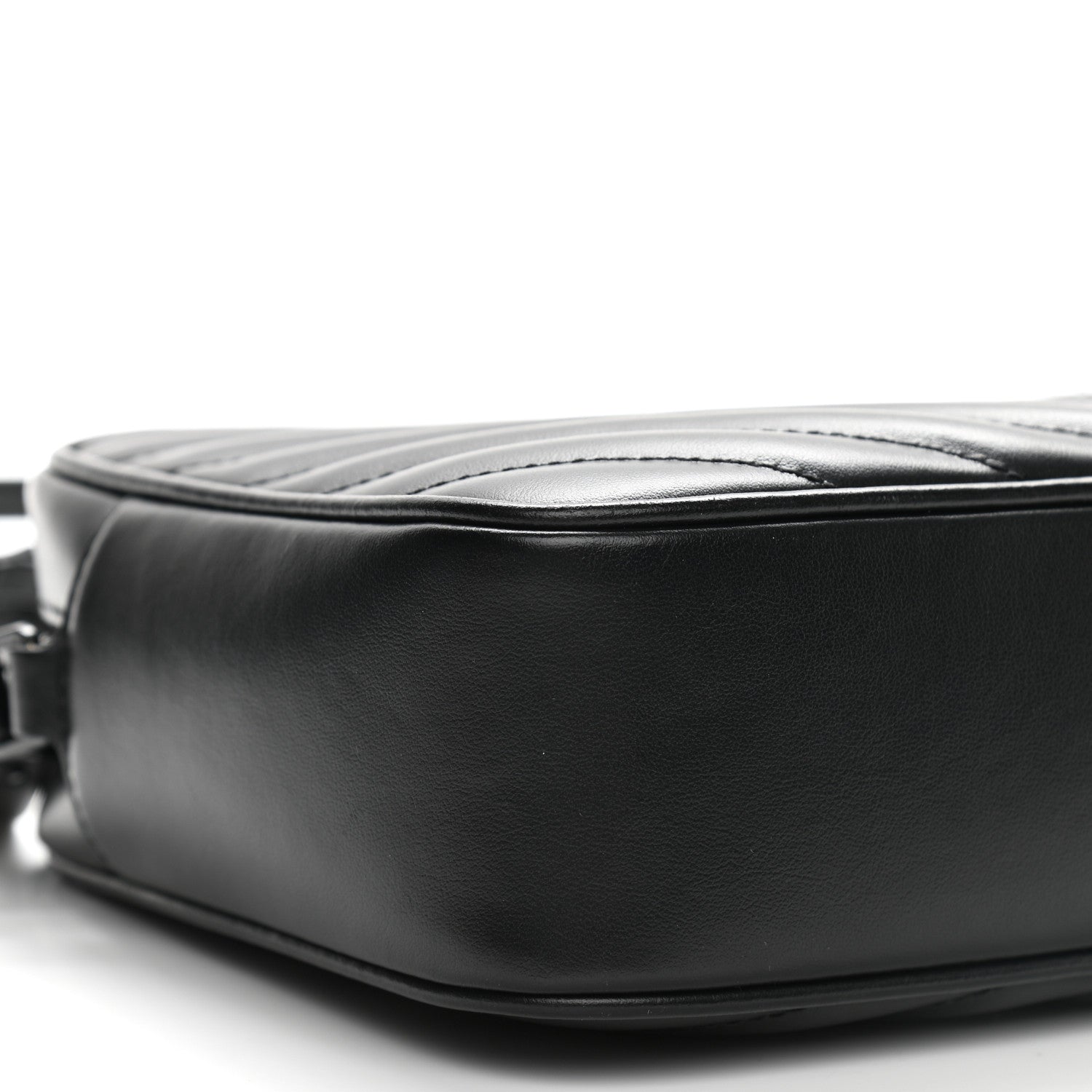 Saint Laurent Calfskin Matelasse Monogram Lou Camera Bag Black 9 of 10
