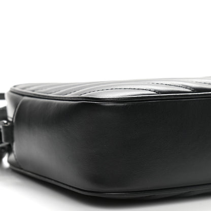 Saint Laurent Calfskin Matelasse Monogram Lou Camera Bag Black 9 of 10