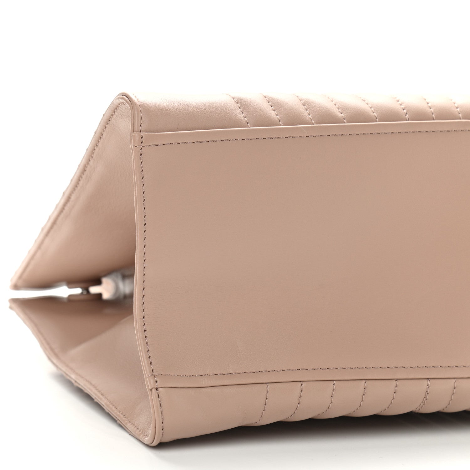 Prada Soft Calfskin Impunture Diagramme Tote Cipria 5 of 10