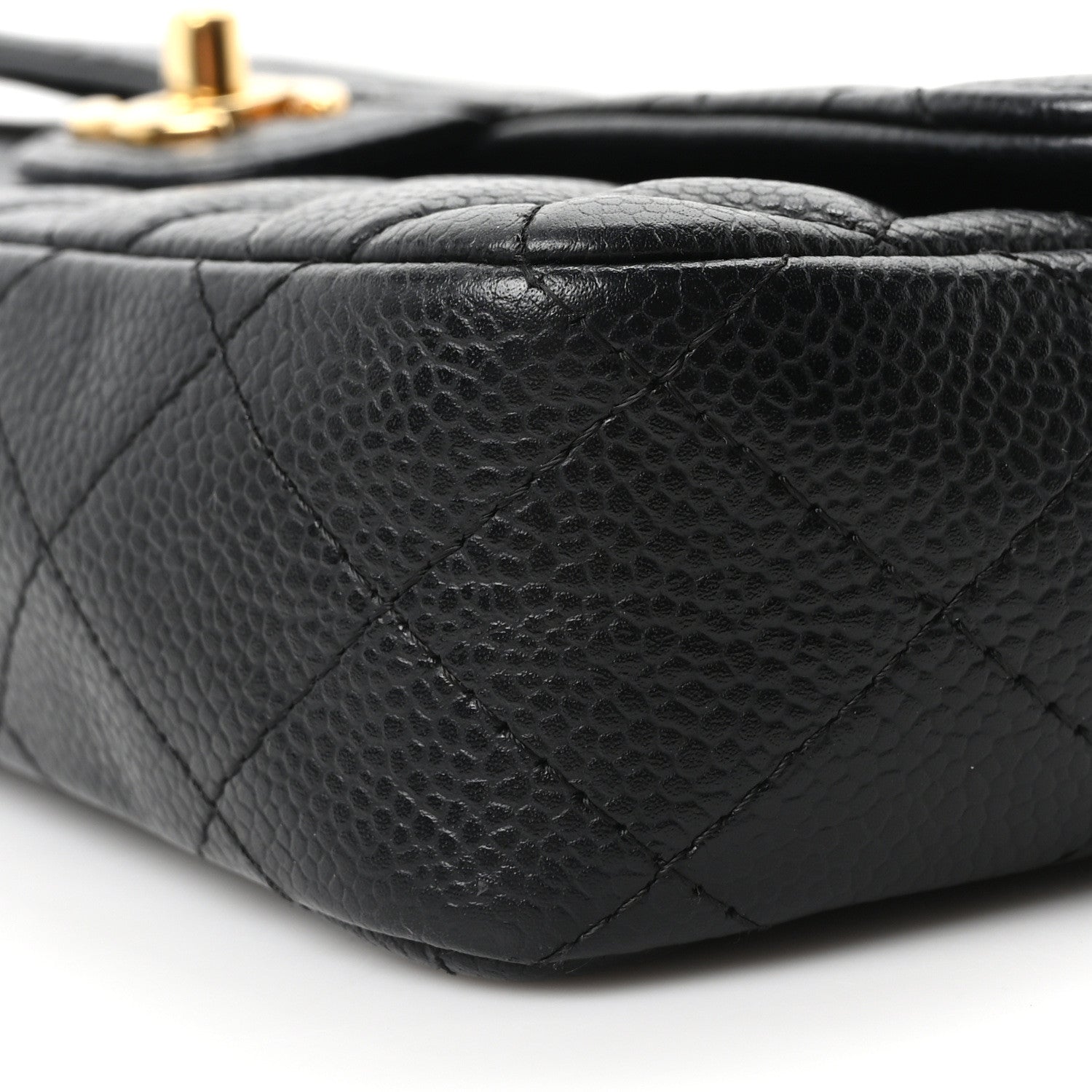 Chanel Caviar Quilted East West Flap Black Black 10 of 10