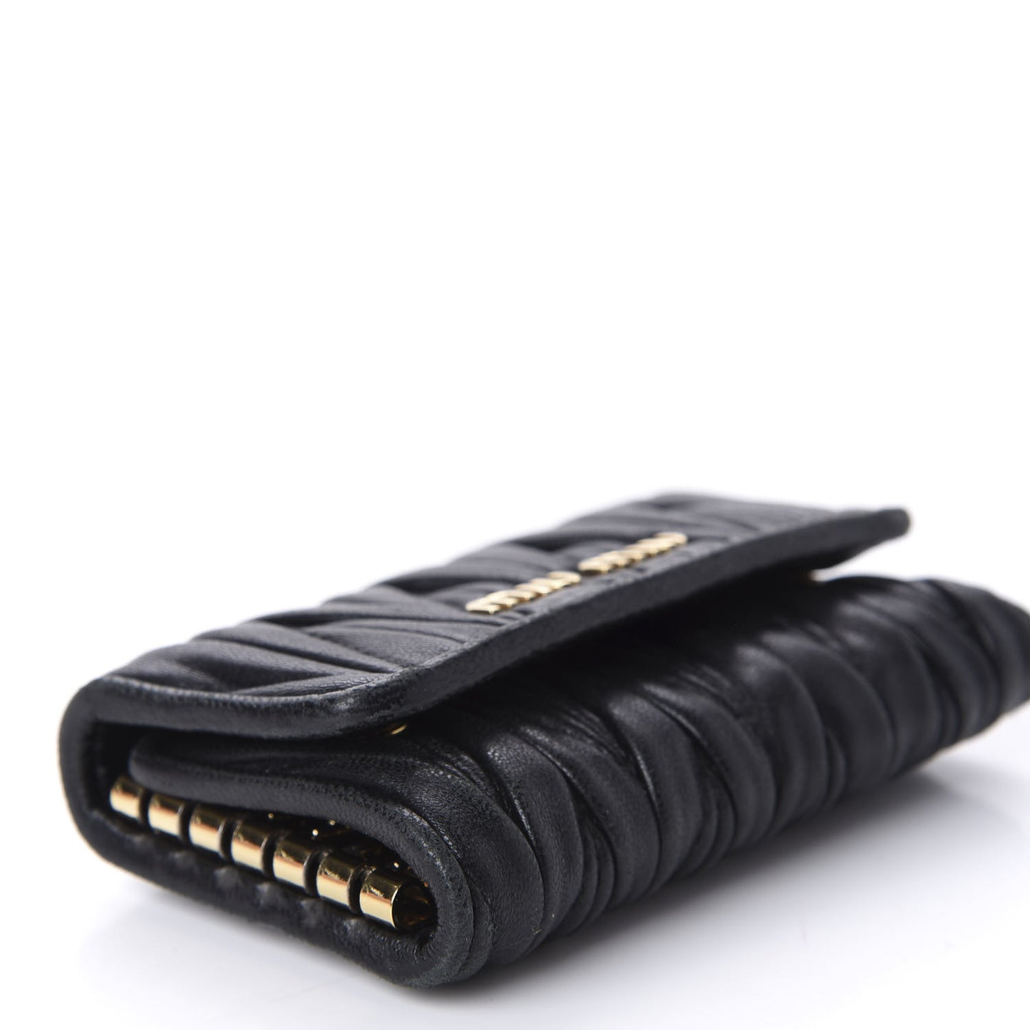 Nappa Matelasse 6 Key Holder Black