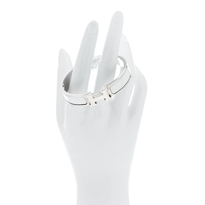 Hermes Enamel Narrow Clic Clac H Bracelet PM White 2 of 5