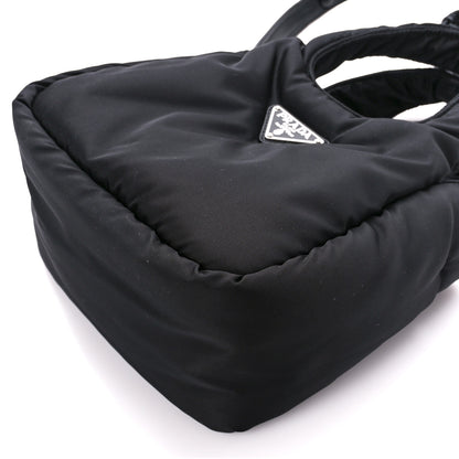 Prada Re-Nylon Soft Padded Small Double Handled Shoulder Bag Black 9 of 9