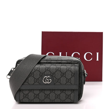 Gucci GG Supreme Monogram Textured Dollar Calfskin Mini Ophidia Bag Graphite Grey 11 of 11