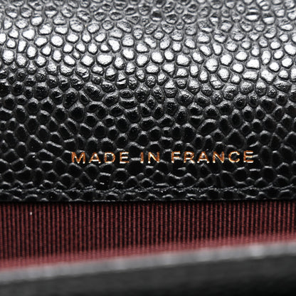 Chanel Caviar Quilted Flap Card Holder Wallet Black 7 of 9