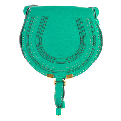 Chloe Calfskin Mini Marcie Round Crossbody Bag Jade Green 1 of 9