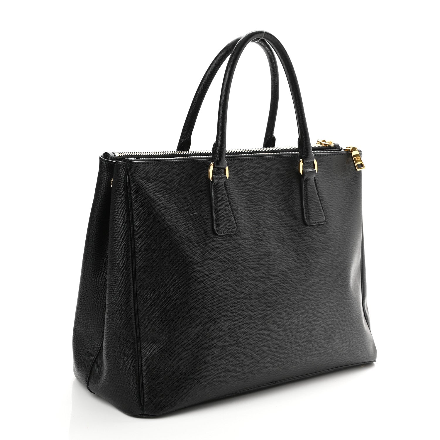 Prada Saffiano Large Galleria Double Zip Tote Black 3 of 10
