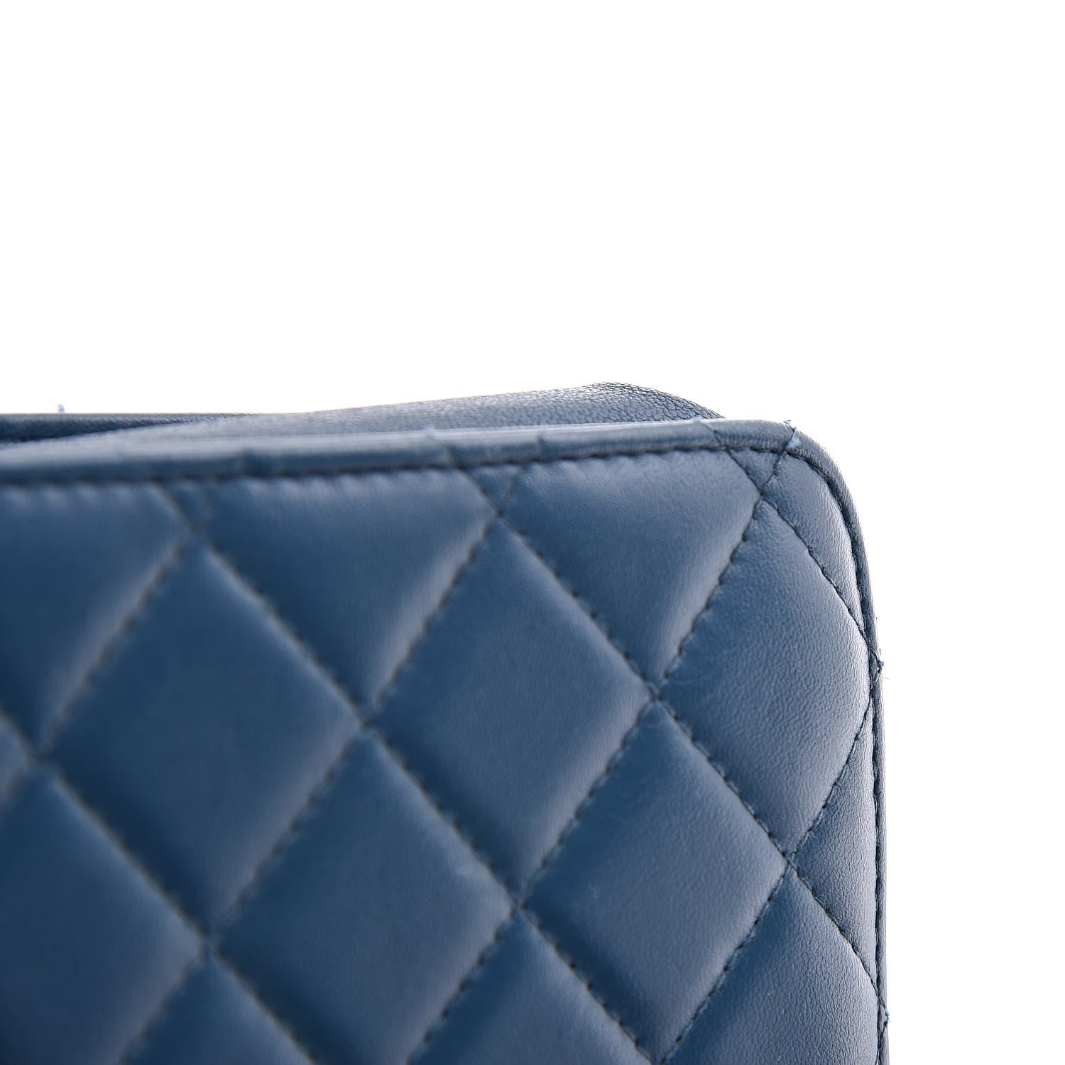 Chanel Lambskin Quilted Trendy CC Wallet On Chain WOC Blue 27 of 27