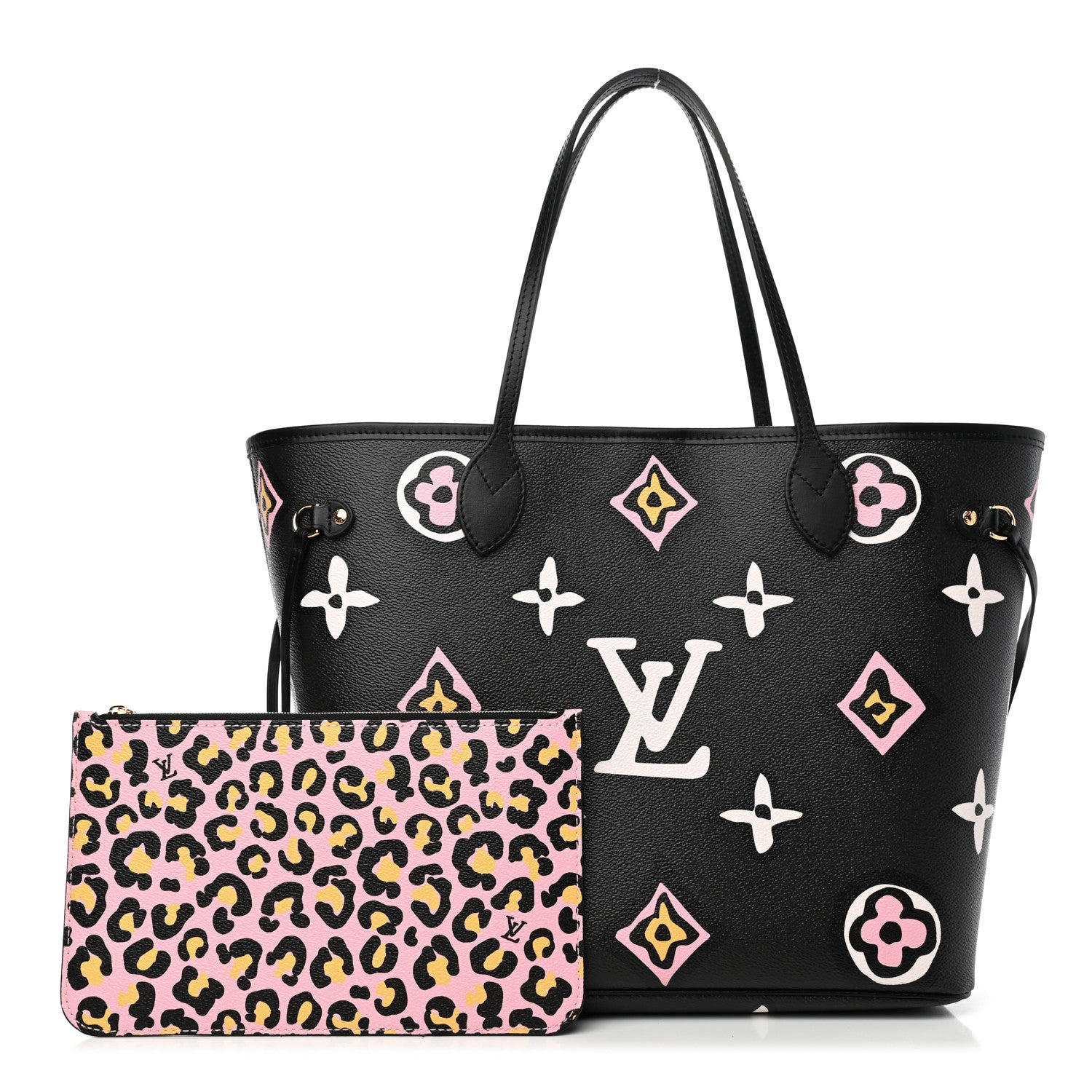 Louis Vuitton Monogram Giant Wild At Heart Neverfull MM Black 1 of 6