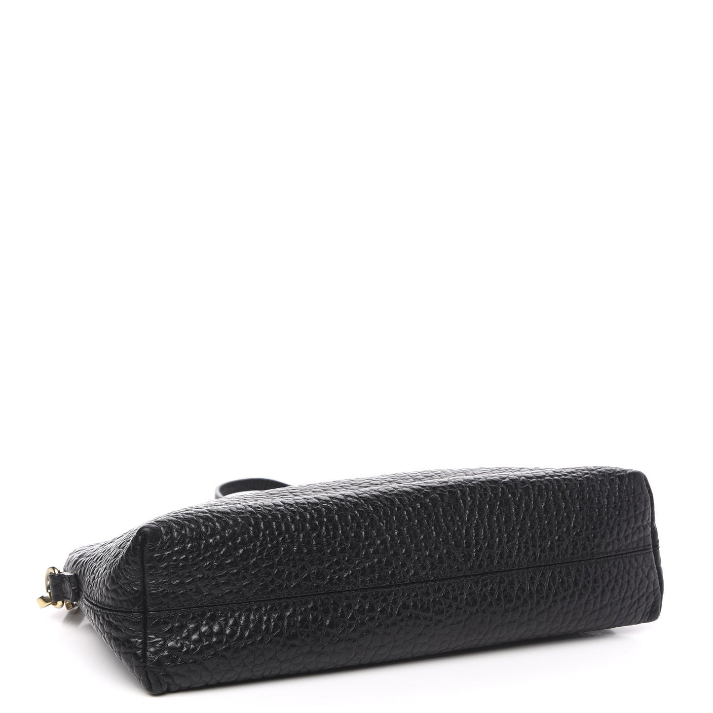 Signature Grain Calfskin Small Chichester Crossbody Clutch Bag Black