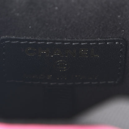 Chanel Tweed Chain Around Phone Holder Pink Blue White 6 of 11